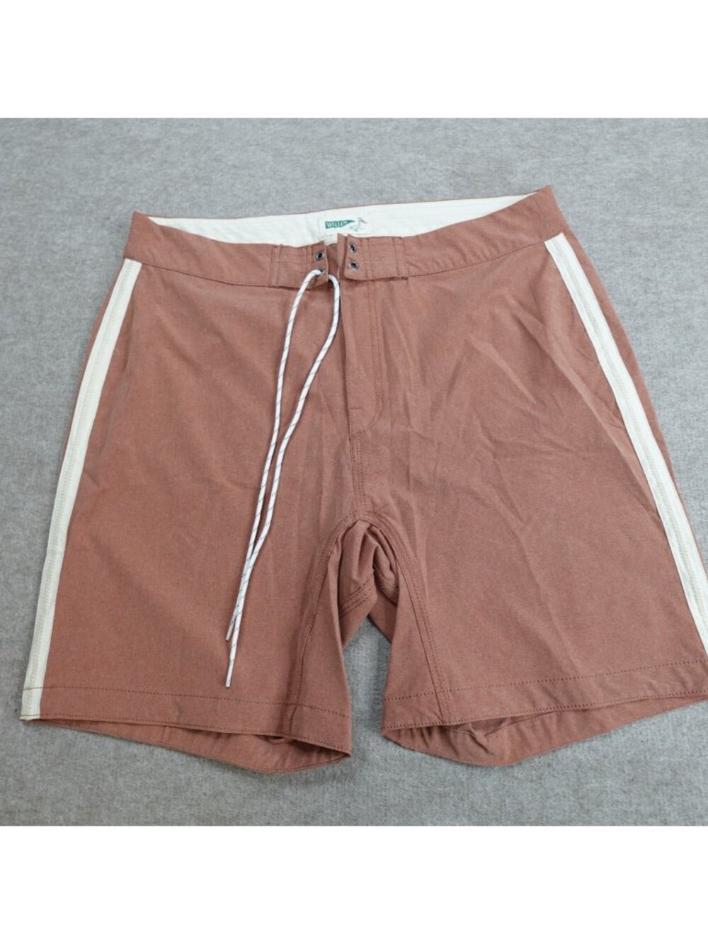 Wellen Boardshorts 32 Orange Solid Retro Hybrid
